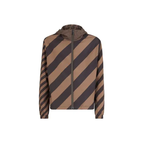 FENDI Куртки и Пальто Мужской Коричневый