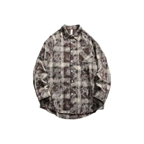 JEEP SPIRIT Коричневый Мужские Рубашки