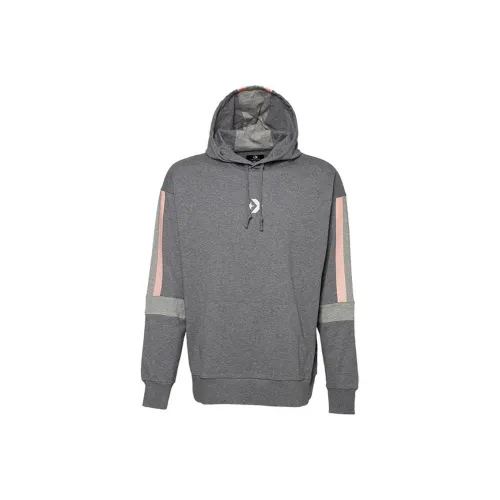 Конверс LW Контрастная панель PO Толстовка Мужская Серого цвета
