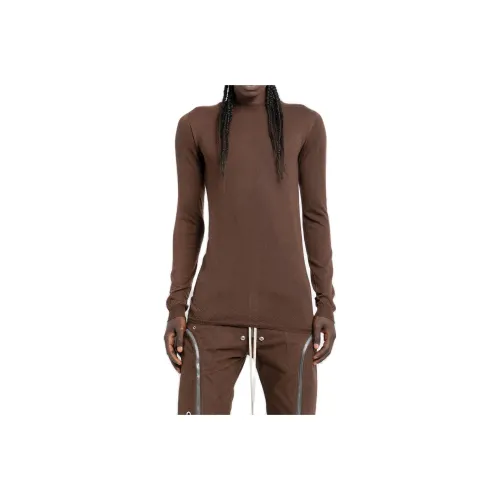 RICK OWENS совместный бренд Коричневый Мужской Кашемировый Свитер