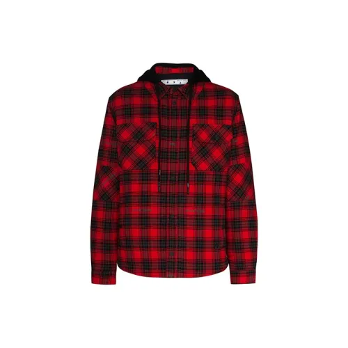 Off Белый FW20 Красный Мужские Куртки