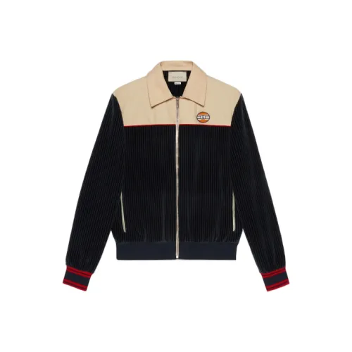 GUCCI Куртка Мужская Синяя Многоцветная