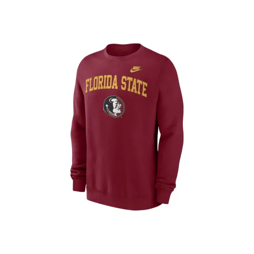 Nike College Florida State FW24 Толстовка Мужской Глубокий Красный