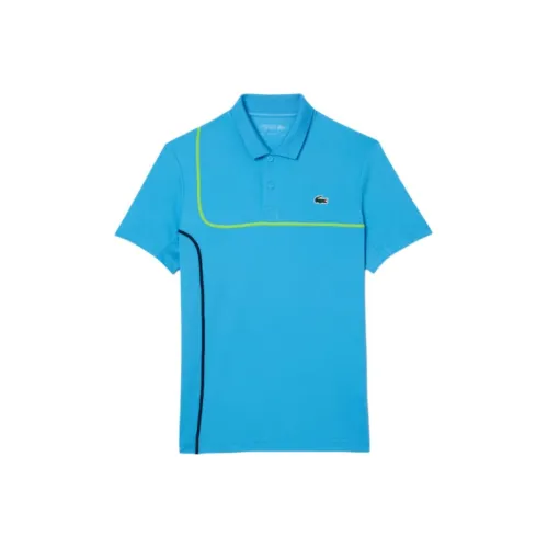 LACOSTE Мужская поло рубашка синего цвета