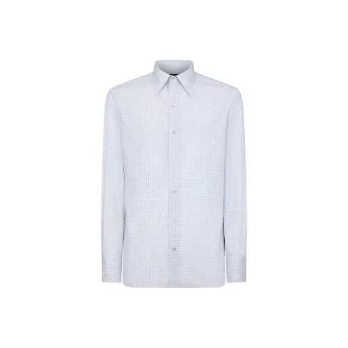 TOM FORD SS24 Рубашка Мужская Светло-Серый