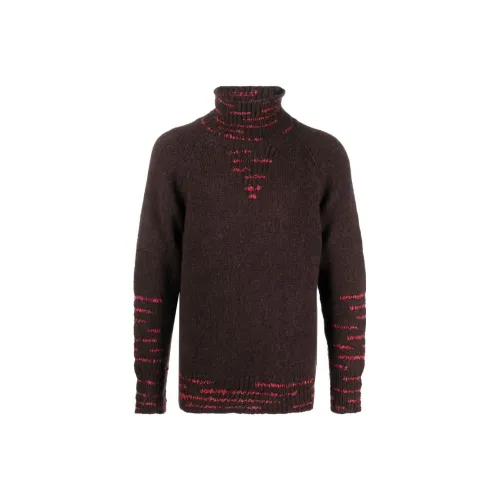 Ferragamo Вышитые Цветные Мужские Свитера