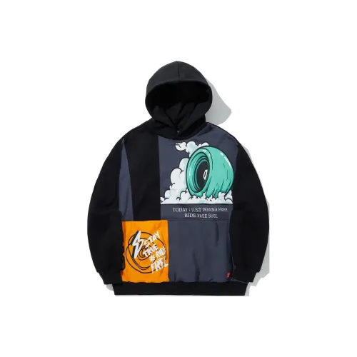 LINING Толстовка Унисекс Black Mountain Синий Закатный оранжевый