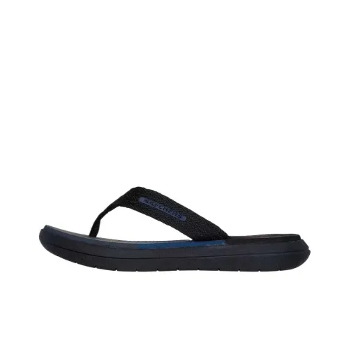 Skechers Relaxed Fit Шлепанцы Мужские Черные