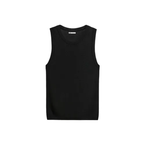 ZARA Мужские майки черного цвета