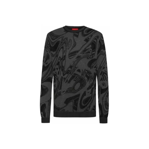 Hugo Boss Темно-серые Мужские Свитера