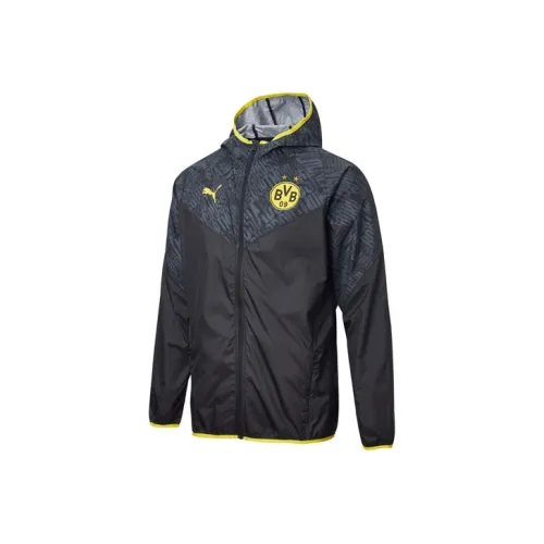 PUMA Dortmund Черные Мужские Куртки