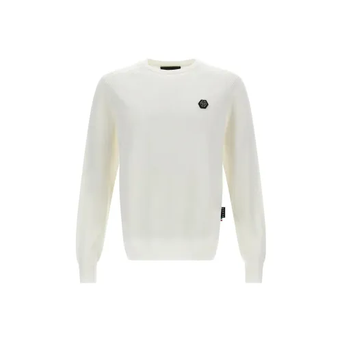 PHILIPP PLEIN Белый Мужской Свитеры