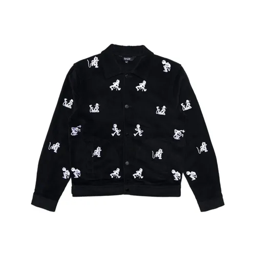 RIPNDIP Свободный крой Куртка Унисекс Черный