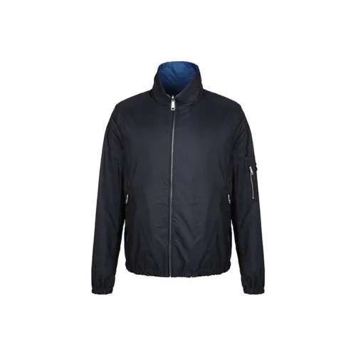 PRADA Темно-синие мужские куртки