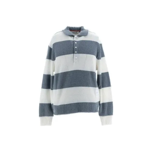 THOM BROWNE Серый Мужской Поло