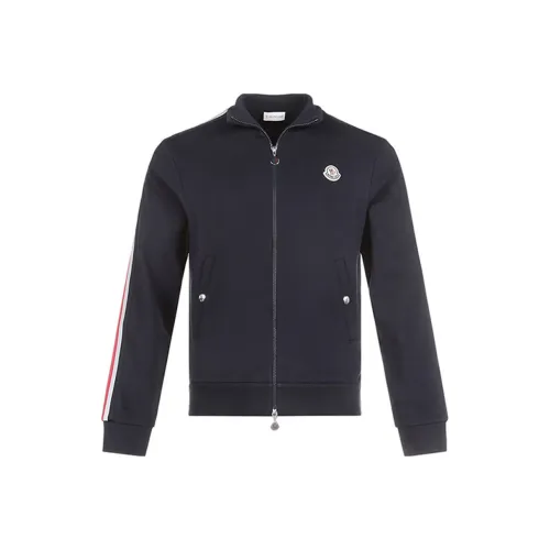 MONCLER Темно-синие мужские куртки