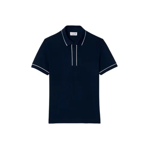 Мужская рубашка LACOSTE Collaboration в морском синем цвете