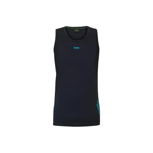 Hugo Boss Топ без рукавов Мужской Темно-синий