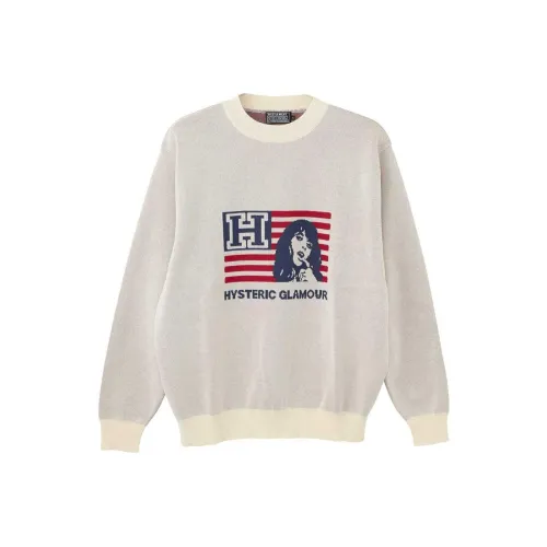 HYSTERIC GLAMOUR совместный бренд Белый Мужской Свитеры
