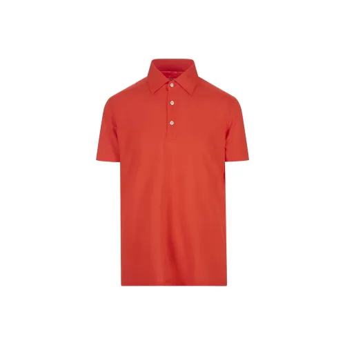 KITON Мужская поло апельсинового цвета