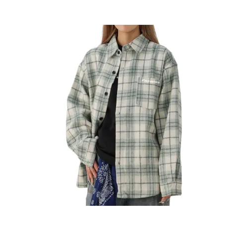 FAKE UINTAGE Циановая унисекс рубашка