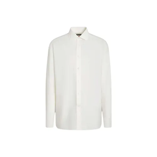 Ermenegildo Zegna Белые Мужские Рубашки