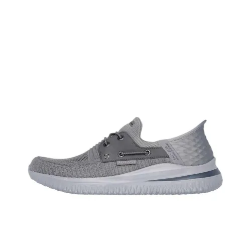 Skechers Delson 3,0 Low Топ Повседневная обувь Мужская Серый