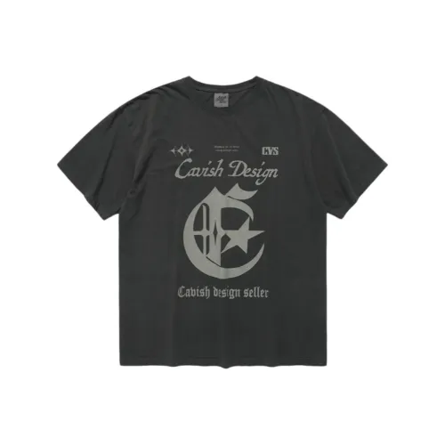 Cavish Design Seller T-Shirt Мужской Угольный Серый