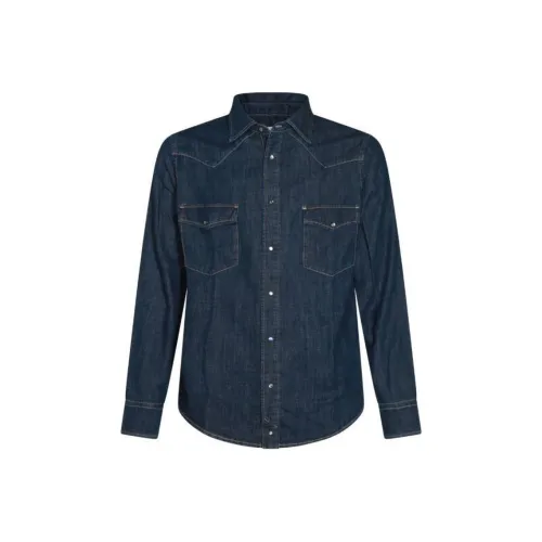 JACOB COHEN Blue Men's Shirts JACOB COHEN Синий Мужские Рубашки