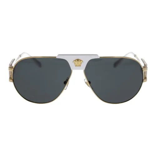 FANSIZHE Металл Aviator Солнцезащитные очки Унисекс Золото