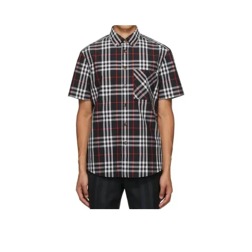 Burberry Рубашка Мужская Морской Синий