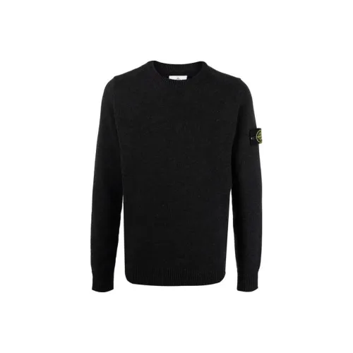 STONE ISLAND Свитер Мужской Угольный Серый