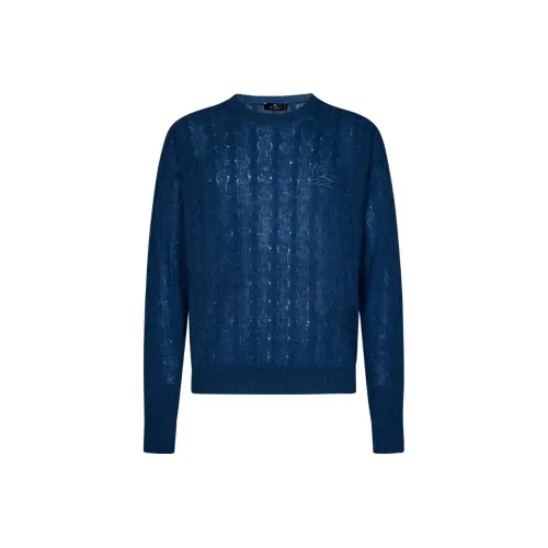 ETRO Мужские Синие Свитера