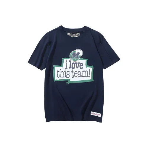 MITCHELL NESS T-Shirt Мужской Морской Синий