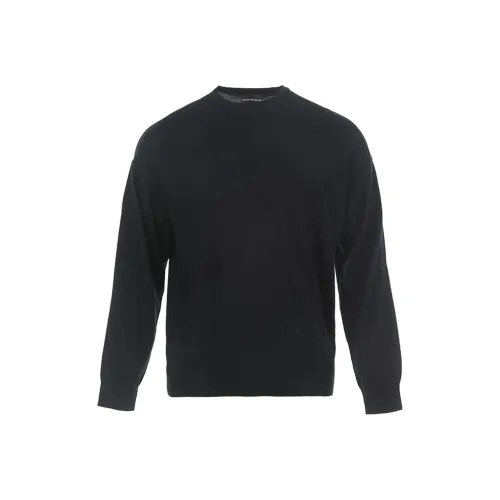 EMPORIO ARMANI Темно-синий Синий Трикотаж Мужской