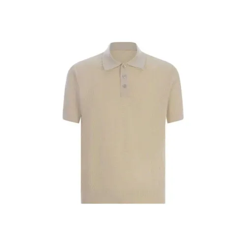 PAOLO PECORA MILANO Light Umber Men's Polo