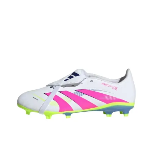 Adidas PREDATOR LEAGUE Противоскользящие устойчивые к истиранию низкие футбольные бутсы для детей белые и розовые