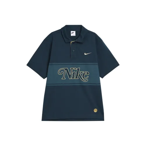Nike Военный стиль Арсенал Глубокий морской синий Мужское Поло
