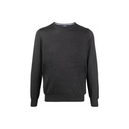 BARBA Кашемир Свитер Мужской Серый