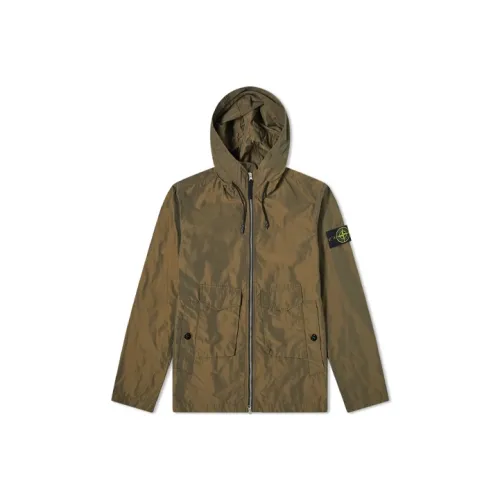 STONE ISLAND SS21 Пальто Мужское Оливково-зеленый