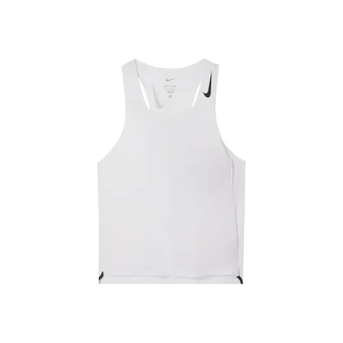 nike Белый Мужские беговые майки