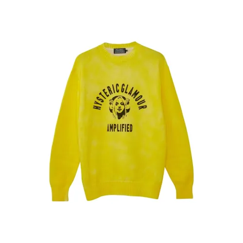 HYSTERIC GLAMOUR совместный бренд Желтые Мужские Свитера