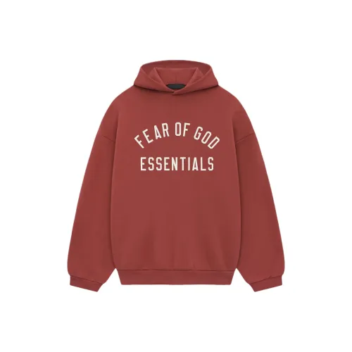 Fear Of God Essentials FW24 Holiday Collection Свитшот Мужской Малиновый Золотой