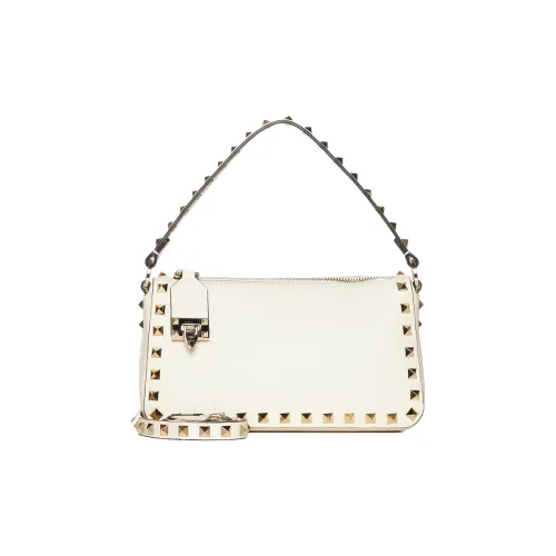 Valentino Rockstud Телячья кожа Сумка через плечо Сумка Женская Белая