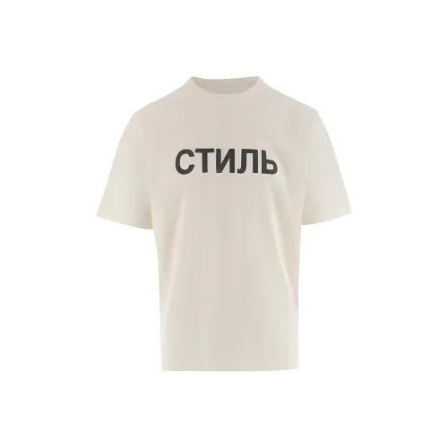 HERON PRESTON Белая Мужская T-Рубашка