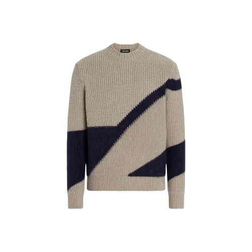 Ermenegildo Zegna Тауповый Мужской Кашемировые Свитера