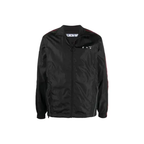 Off Белый SS21 Черный Мужские Куртки
