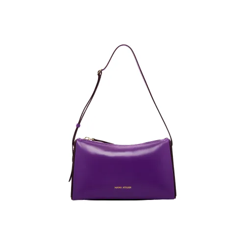 Manu Atelier Мягкая Телячья Кожа Сумка через плечо Женская Фиолетовая