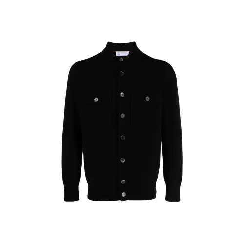 BRUNELLO CUCINELLI Кашемировый свитер мужской черный