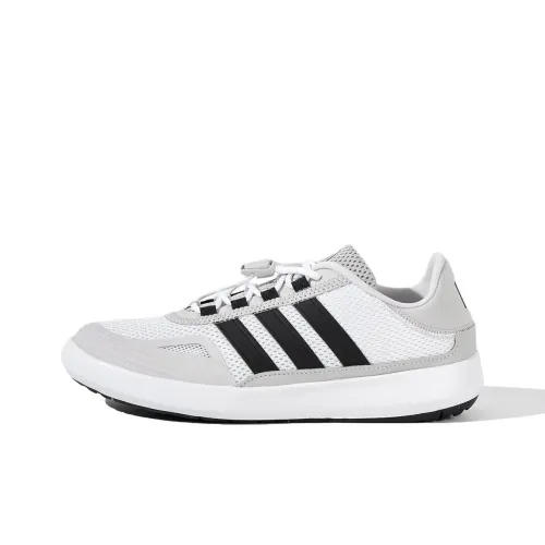 Adidas ROAMBOAT Износостойкие Дышащие Низкие Беговые кроссовки Унисекс Белый Черный